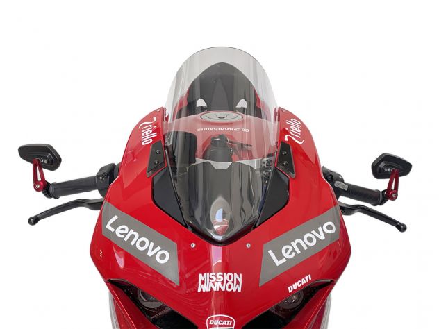 PARE-BRISE HAUT RACE WRS TRANSPARENT +45MM DUCATI PANIGALE V4/S 2018-2019