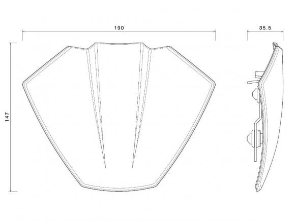 KIT CARÉNAGE DE PHARE EN ALUMINIUM BILLETTE RIZOMA DUCATI DIAVEL V4 2023