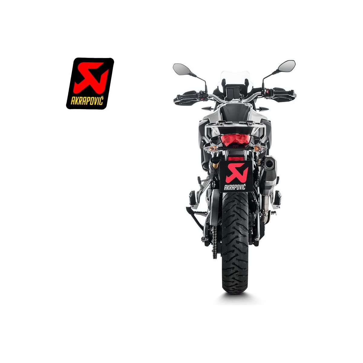 SILENCIEUX AKRAPOVIC TITANE NOIR BMW F 850 GS / ADVENTURE 2018-2023