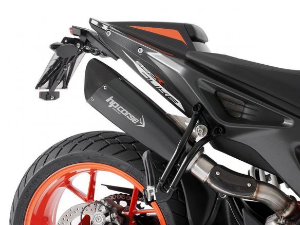 SILENCIEUX EVOXTREME 310 CV CORSE NOIR ACIER SATINÉ KTM DUKE 890 R 2020-2023