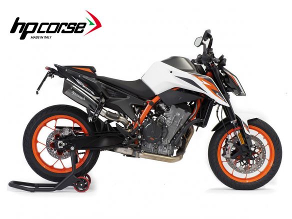SILENCIEUX EVOXTREME 310 CV CORSE NOIR ACIER SATINÉ KTM DUKE 890 R 2020-2023