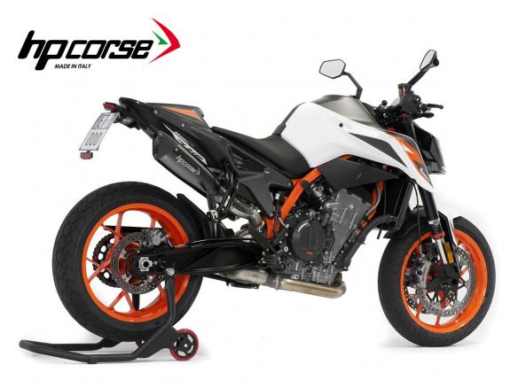 SILENCIEUX EVOXTREME 310 CV CORSE NOIR ACIER SATINÉ KTM DUKE 890 R 2020-2023