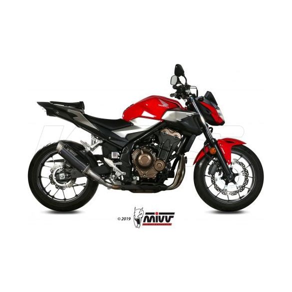 SILENCIEUX MIVV GPPRO ACIER NOIR HONDA CB 500X 2019-2024