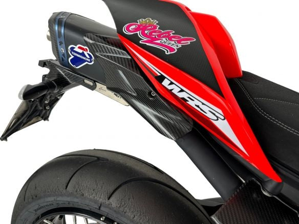 Ligne d'échappement complète Termignoni 4 sorties Titane + Réservoir en carbone Ducati Streetfighter V4 23-24