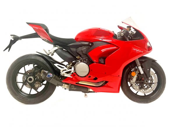 Ligne d'échappement latérale complète Termignoni + UPMAP en acier titane pour Ducati Streetfighter V2