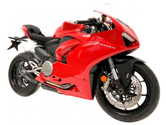 Ligne d'échappement latérale complète Termignoni + UPMAP en acier titane pour Ducati Streetfighter V2