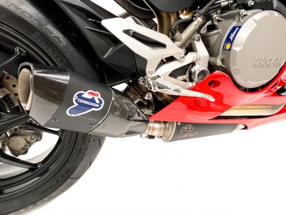 Ligne d'échappement latérale complète Termignoni + UPMAP en acier titane pour Ducati Streetfighter V2