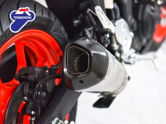 Silencieux d'échappement en carbone homologué AKRAPOVIC EURO 5 pour Yamaha MT-03 2022-2024