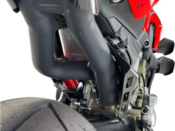 Pot d'échappement Termignoni + réservoir en carbone 4 sorties noir ED DUCATI STREETEFIGHTER V4 23-24