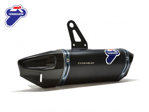 PAIRE DE PNEUS BAS SLIP ON TERMIGNONI EN TITANE NOIR POUR DUCATI STREETFIGHTER V4/S 20-23