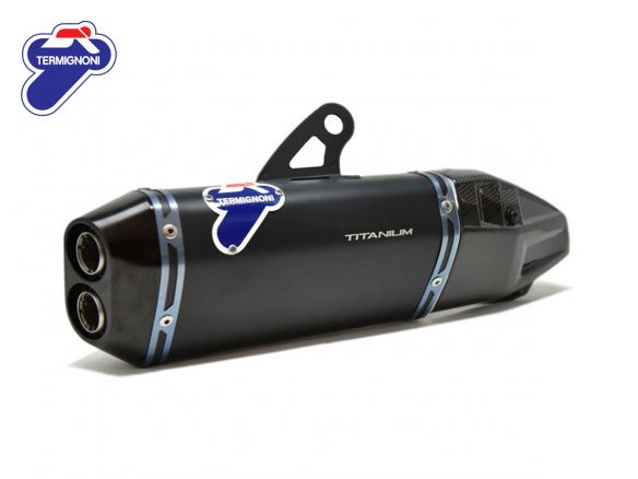 PAIRE DE PNEUS BAS SLIP ON TERMIGNONI EN TITANE NOIR POUR DUCATI STREETFIGHTER V4/S 20-23