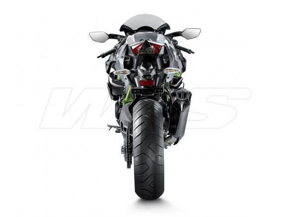 SILENCIEUX SLIP ON AKRAPOVIC FULL CARBONE KAWASAKI NINJA H2 / H2R 15-16 HOMOLOGUÉ