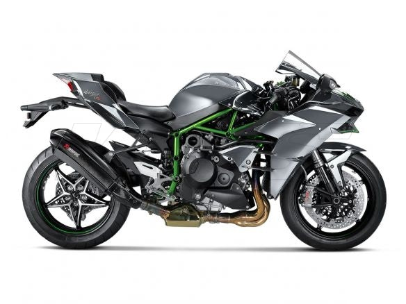 SILENCIEUX SLIP ON AKRAPOVIC FULL CARBONE KAWASAKI NINJA H2 / H2R 15-16 HOMOLOGUÉ