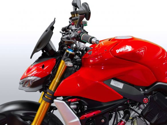 PARE-BRISE SPORT PLUS NOIR MAT WRS DUCATI STREETFIGHTER V4/S 2020-2024