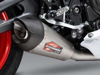 ECHAPPEMENT COMPLET 2x1 MIVV DELTA RACE ACIER CARBONE YAMAHA MT-07 2014-2020