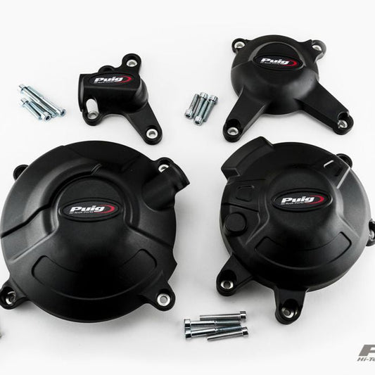 Ensemble de caches moteur 4 pièces Puig Yamaha MT-09 / Tracer 900 / Niken