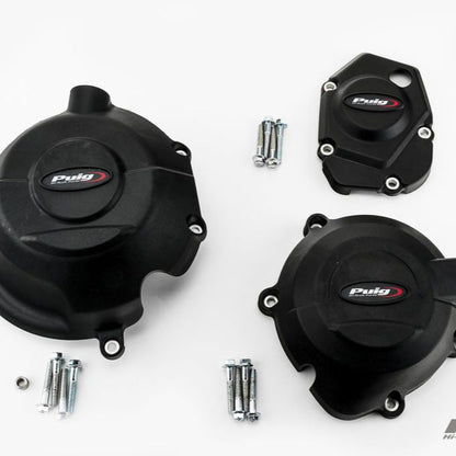 Ensemble de caches moteur 3 pièces Puig Kawasaki Z900 '17- / Z900SE '22-
