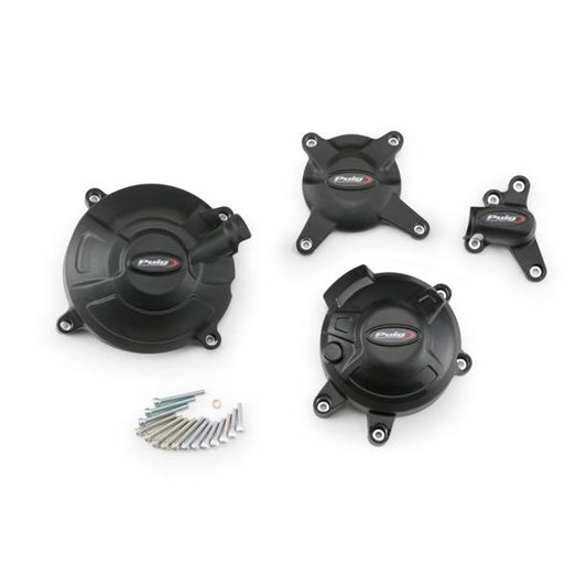 Ensemble de caches moteur latéraux 4 pièces Puig Yamaha MT-09 / XSR900