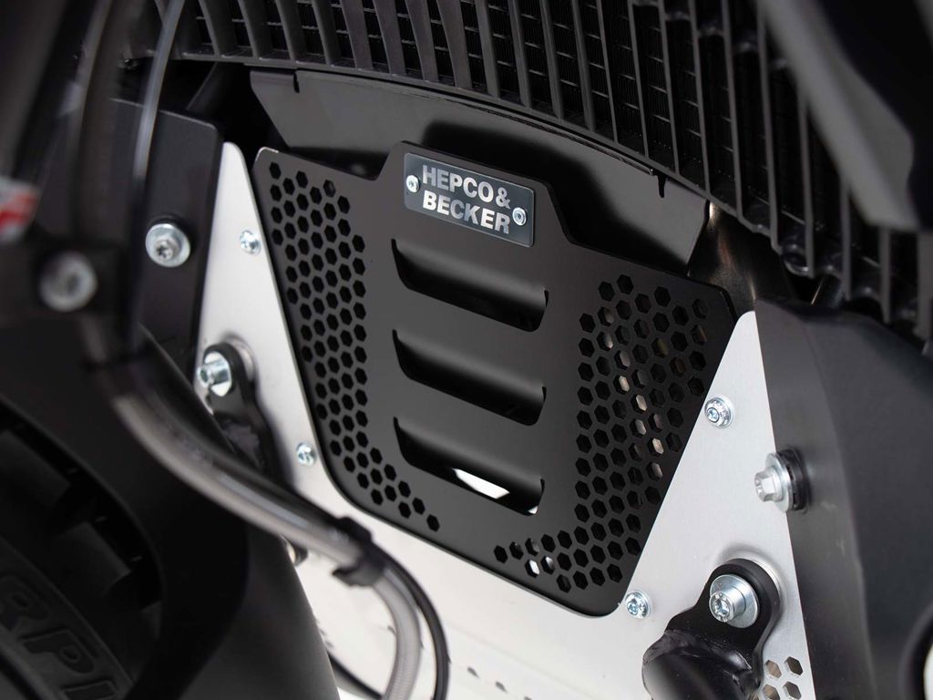Plaque de protection de bloc moteur supplémentaire noire Hepco&amp;Becker KTM 790 Adventure/ R '19-'21