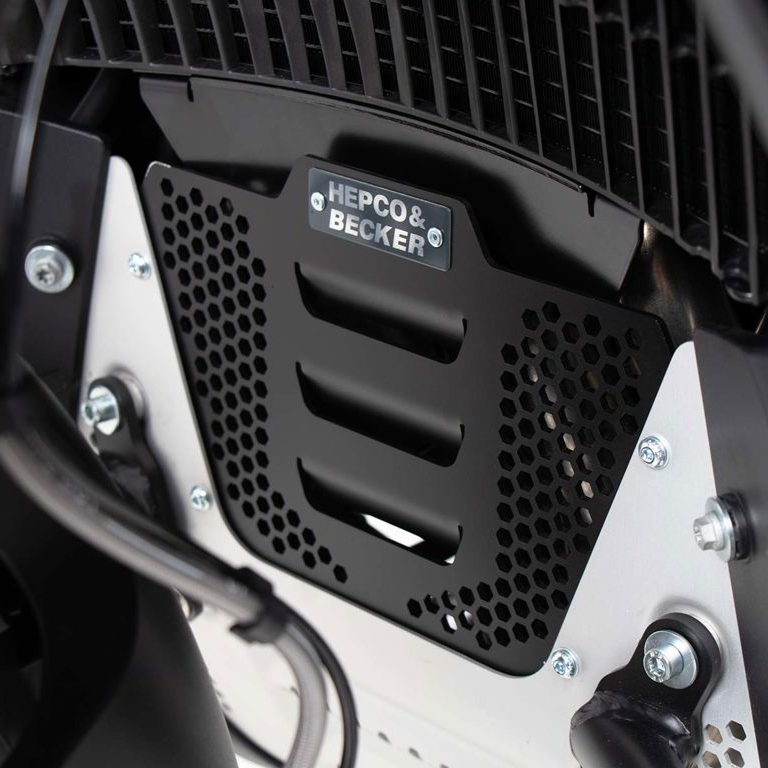 Plaque de protection de bloc moteur supplémentaire noire Hepco&amp;Becker KTM 790 Adventure/ R '19-'21