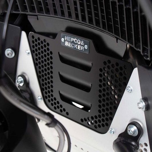Plaque de protection de bloc moteur supplémentaire noire Hepco&amp;Becker KTM 790 Adventure/ R '19-'21