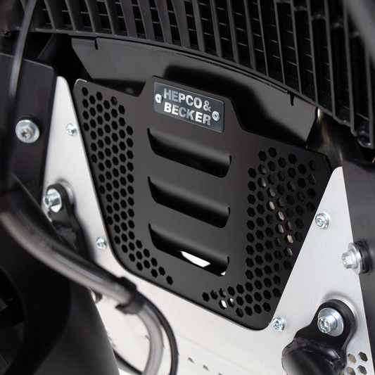 Plaque de protection de bloc moteur supplémentaire noire Hepco&amp;Becker KTM 890 Adventure/ R/ Rally '21-'22