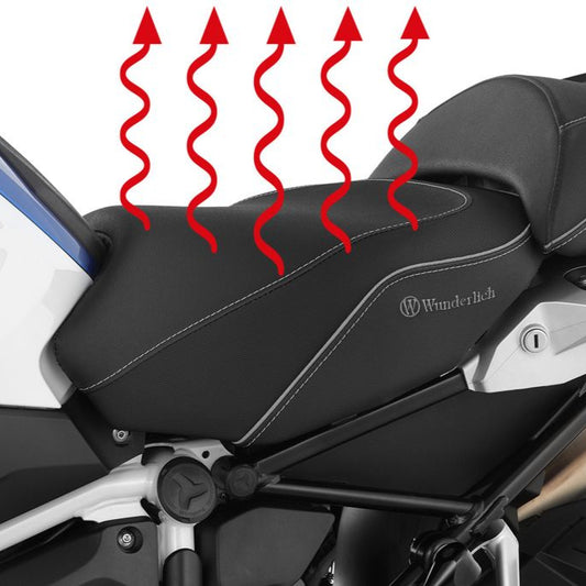 Selle Wunderlich noire AKTIVKOMFORT avec siège chauffant Smart Plug &amp; Play BMW R1250GS / Adv.