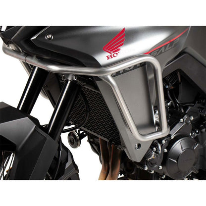 Pare-carter supérieur argent Hepco&amp;Becker pour Honda XL750 Transalp '23-