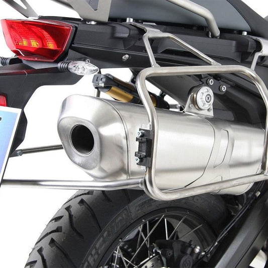 Support de valise en acier inoxydable pour valises latérales « Cutout » Xplorer Hepco&amp;Becker BMW F850GS '18-23