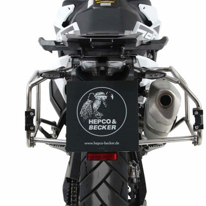 Porte-bagages en acier inoxydable Hepco&amp;Becker pour valises latérales « Cutout » Xplorer KTM 790 Adventure/ R '19-'21
