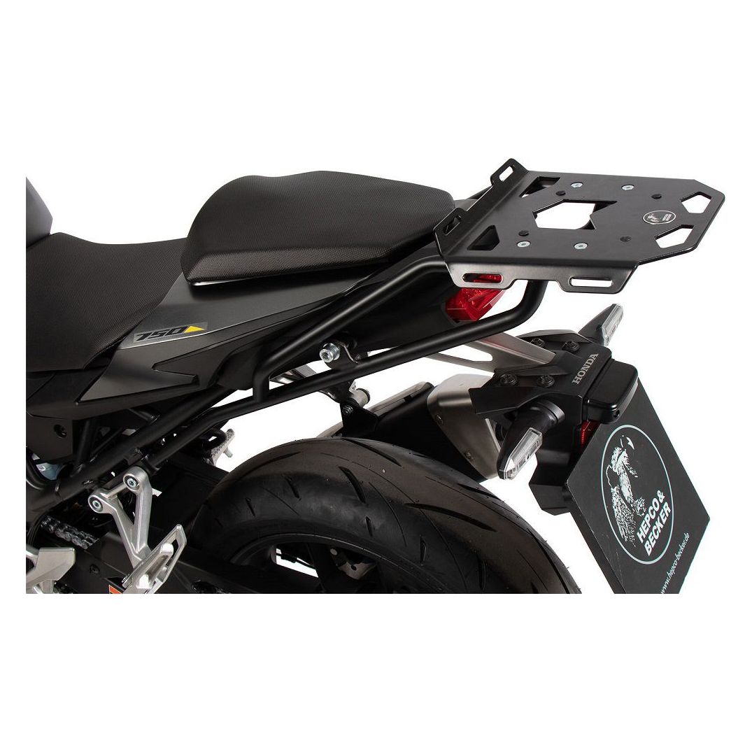 Porte-bagages supérieur noir Minirack Hepco&amp;Becker Honda CB750 Hornet '23-