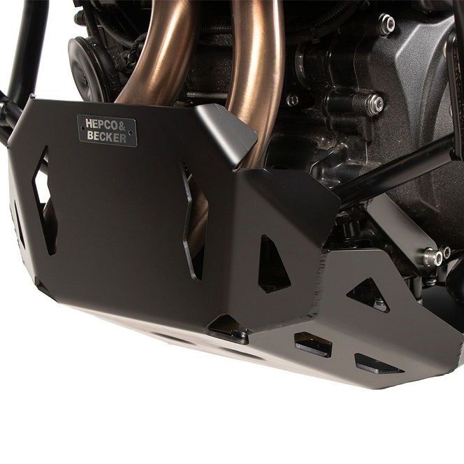 Plaque de carter en aluminium noir Hepco&amp;Becker BMW F900GS '24-