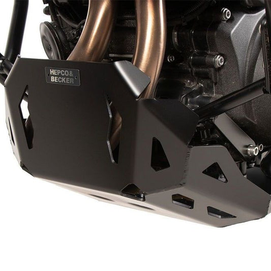 Plaque de carter en aluminium noir Hepco&amp;Becker BMW F900GS '24-