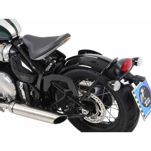 Porte-sacs C-Bow noirs Hepco&amp;Becker Triumph Bonneville Bobber '17-21