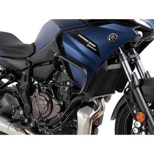 Pare-choc noir Hepco&amp;Becker avec coussinet de protection pour Yamaha Tracer 700 / 7 / GT '20-