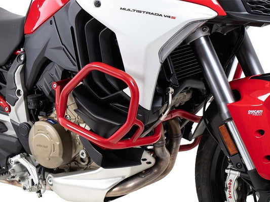 Pare-choc rouge Hepco&amp;Becker pour Ducati Multistrada V4 / S / S Sport '21-