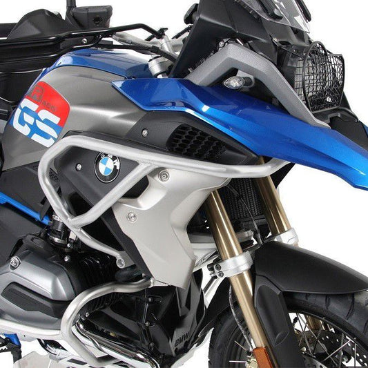 Pare-choc supérieur (protection de réservoir) argenté Hepco&amp;Becker BMW R1200GS LC '17-18