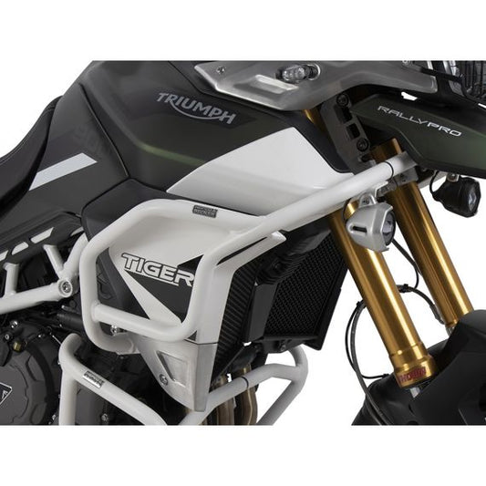 Pare-choc de réservoir blanc (tankguard) Triumph Tiger 900 Rally / GT / PRO '20-23