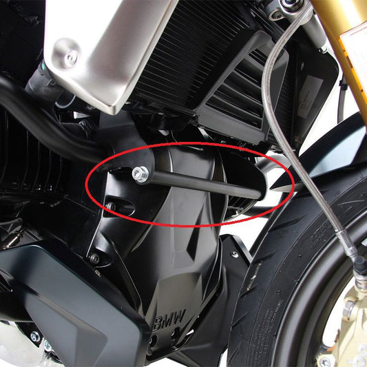 Support de connexion argenté pour pare-chocs Hepco&amp;Becker BMW R1250GS '18-23