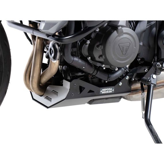 Plaque de carter argent/noir Hepco&amp;Becker Triumph Tiger Sport 660 '22-