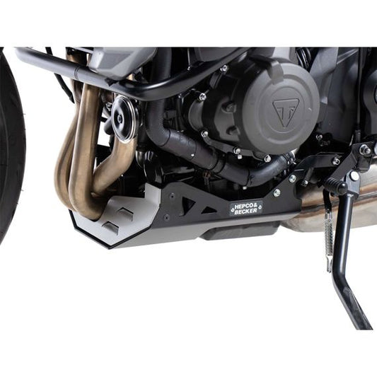 Plaque de carter argent/noir Hepco&amp;Becker Triumph Tiger Sport 660 '22-