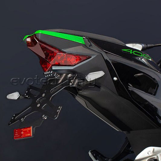 Support de plaque d'immatriculation Evotech Kawasaki Z400/500 / Ninja 400/500