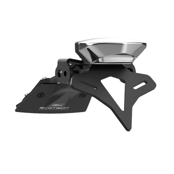Support de plaque d'immatriculation avec feu arrière transparent Evotech Performance Suzuki GSX-8S '23-