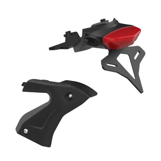 Support de plaque d'immatriculation avec feu arrière rouge Evotech Performance Triumph Trident 660 '21-