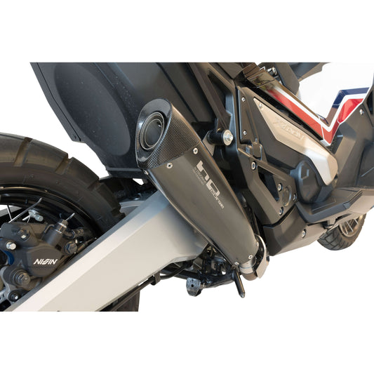 POT D'ECHAPPEMENT HPCORSE EVOXTREME SLIP-ON INOX NOIR SATIN RACING POUR HONDA XADV 750 2017&gt;