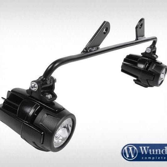 Kit de montage feux auxiliaires pour arceau de protection de réservoir Wunderlich BMW R1200GS LC - noir Wunderlich