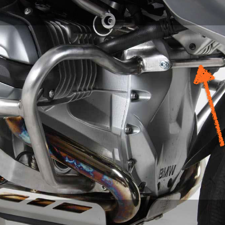 Support de connexion pour barre de protection Hepco&amp;Becker en acier inoxydable pour BMW R1200GS LC '13-