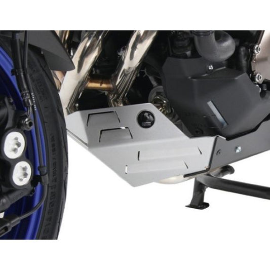 Plaque de carter aluminium noir/argent Hepco&amp;Becker Yamaha MT-09 Tracer / GT '18-'20