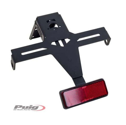 Support de plaque d'immatriculation noir Puig Yamaha MT-125 '20-