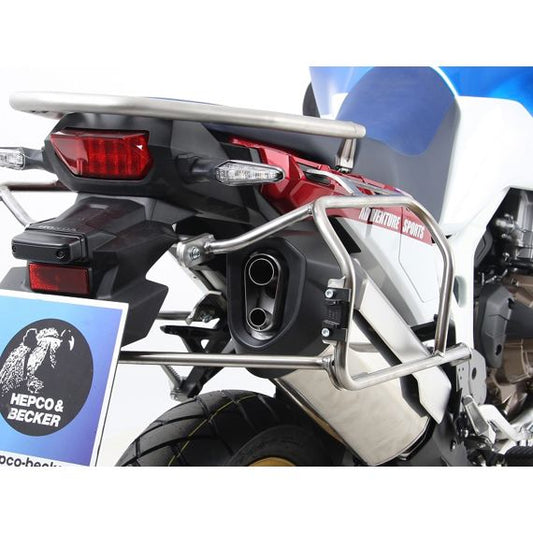 Porte-valises découpé en acier inoxydable Hepco&amp;Becker Honda CRF1000L Africa Twin '18-